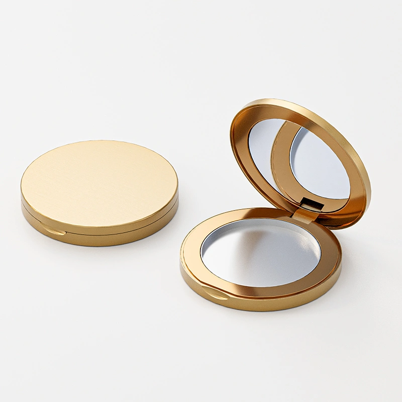 圆形铝外壳粉饼盒化妆品包材 - 图片 3