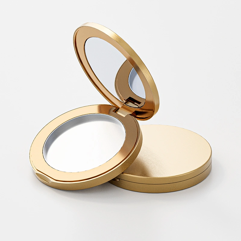 圆形铝外壳粉饼盒化妆品包材 - 图片 5
