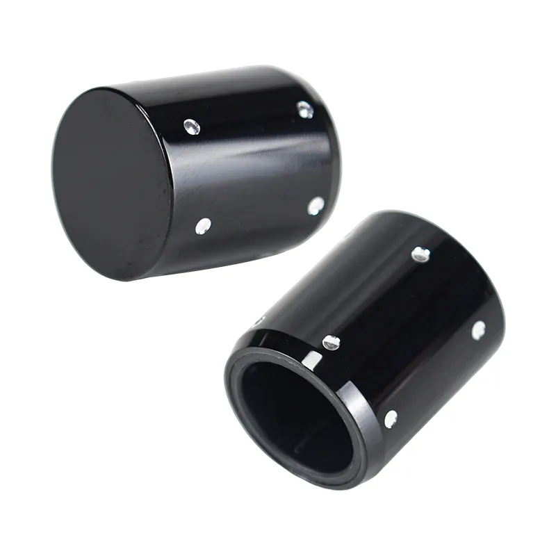 圆柱形香水盖周围一圈打孔镶钻装饰