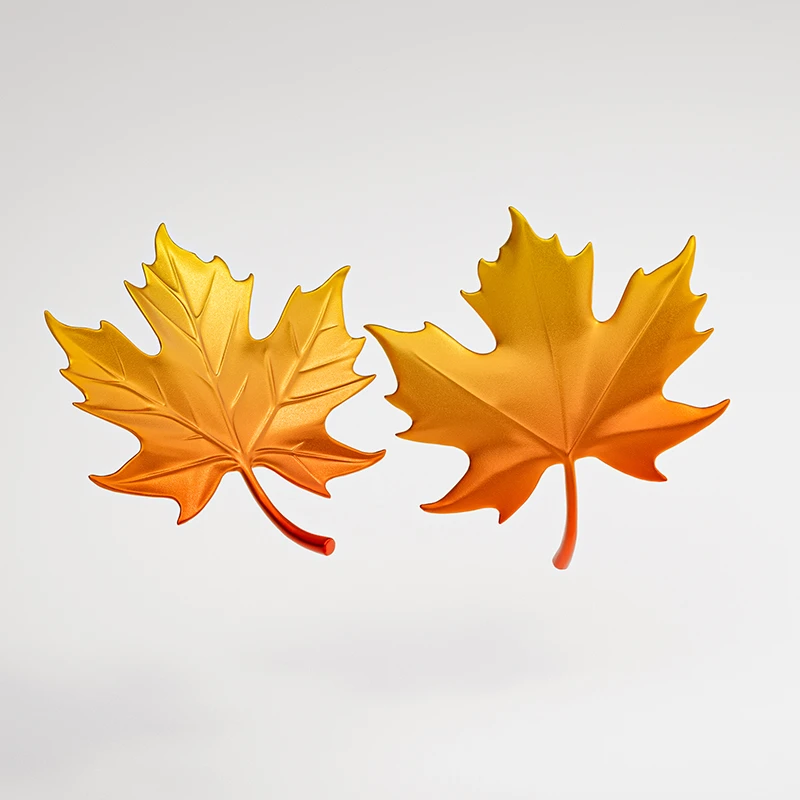 锌合金压铸枫叶装饰摆件自然主题墙面装饰 - 图片 5