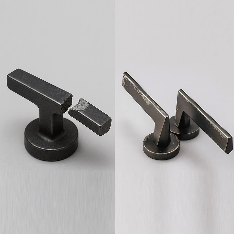 锌合金抽屉拉手掉漆健身凳旋钮断裂到底是什么原因-