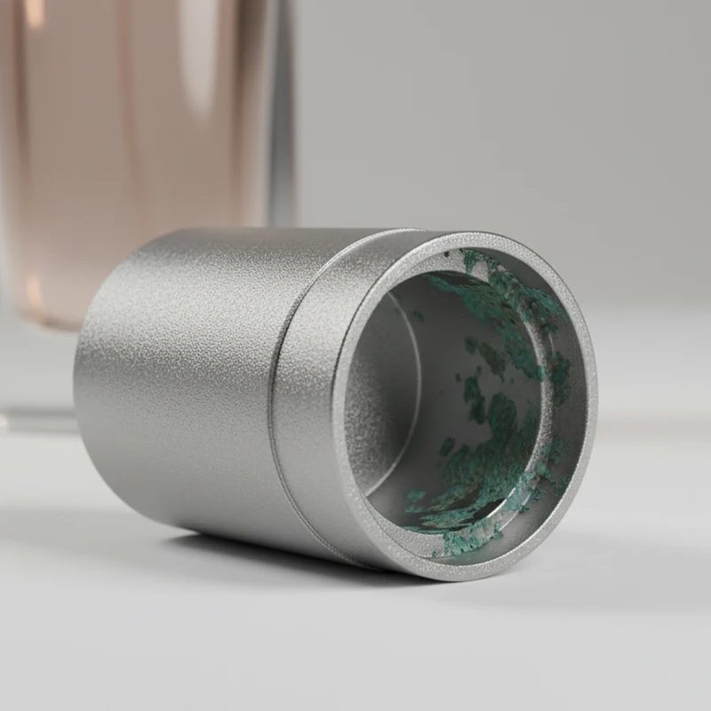 锌合金香水盖内壁腐蚀问题解析及工艺避坑